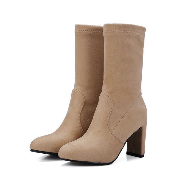 2021suede leather middle high heel modern clean classic design suede leather plain black grey brown 8cm high heeled women half ankle boots
2021suede leather middle high heel modern clean classic design suede leather plain black grey brown 8cm high heeled women half ankle boots