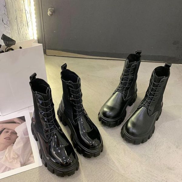 women ankle boots female shoes autumn knitted lace up chunky heels female footwear ladies casual shoe woman motorcycle boot, Black
women ankle boots female shoes autumn knitted lace up chunky heels female footwear ladies casual shoe woman motorcycle boot, Black