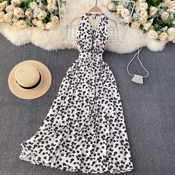 2021 new singiny feminine floral print line dressed summer bands no back maxi beach dress vj8w, Black;gray
2021 new singiny feminine floral print line dressed summer bands no back maxi beach dress vj8w, Black;gray