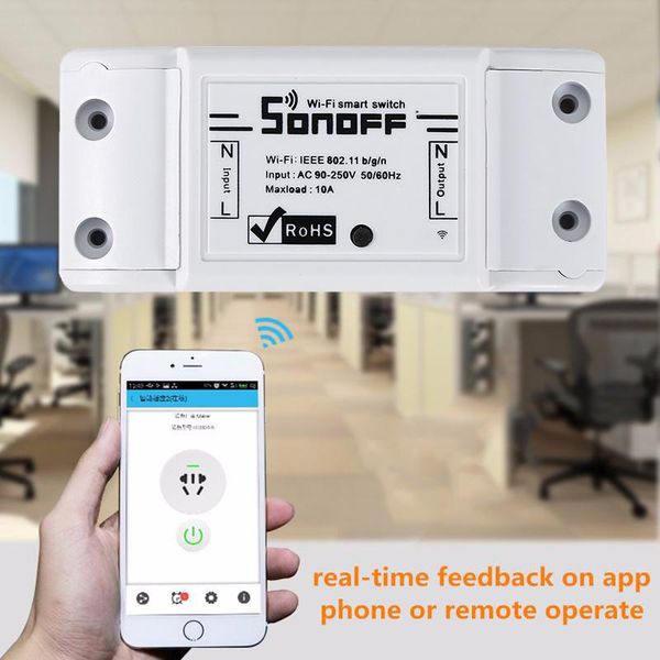 new sonoff basic r2 wifi wireless diy module switch smart remote on/off timing moudle controller alexa voice control domotica
new sonoff basic r2 wifi wireless diy module switch smart remote on/off timing moudle controller alexa voice control domotica