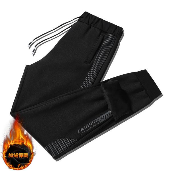 autumn and winter plush casual pants for men, Black
autumn and winter plush casual pants for men, Black