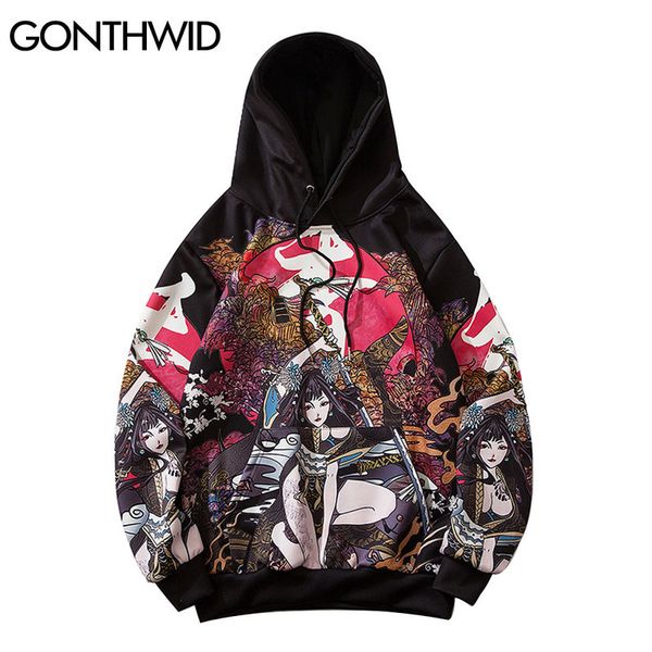 japanese style samurai girl print thin hooded sweatshirts streetwear mens hip hop harajuku casual pullover hoodies, Black
japanese style samurai girl print thin hooded sweatshirts streetwear mens hip hop harajuku casual pullover hoodies, Black