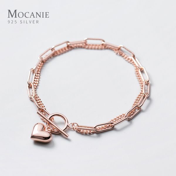 modian 100% 925 sterling silver sweet hearts chain link two layer classic basis bracelet bangle for women fashion fine jewelry 1028, Black
modian 100% 925 sterling silver sweet hearts chain link two layer classic basis bracelet bangle for women fashion fine jewelry 1028, Black