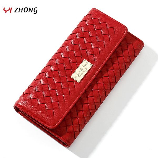yizhong knitting leather women wallets large capacity cell phone pocket wallet card holder purse long purses clutch carteras
yizhong knitting leather women wallets large capacity cell phone pocket wallet card holder purse long purses clutch carteras