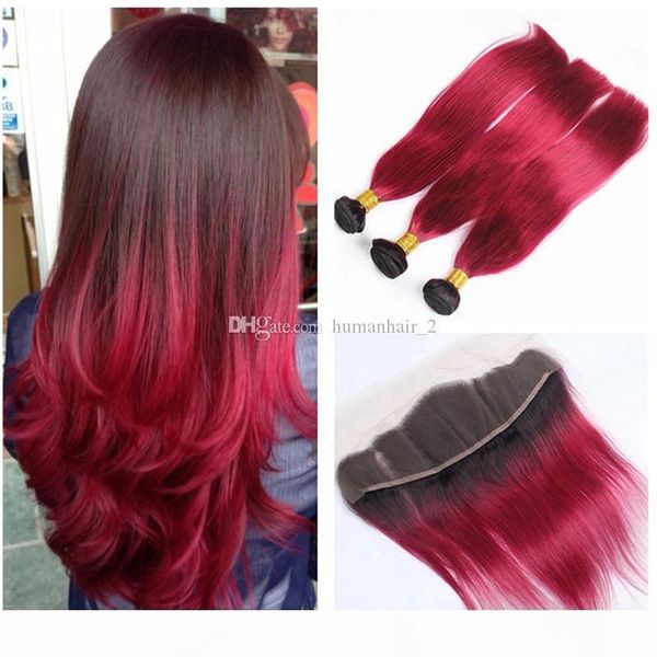 two tone red human hair weaves with lace frontal closure ombre bright red straight hair bundles with frontal closure 4pcs lot, Black;brown
two tone red human hair weaves with lace frontal closure ombre bright red straight hair bundles with frontal closure 4pcs lot, Black;brown