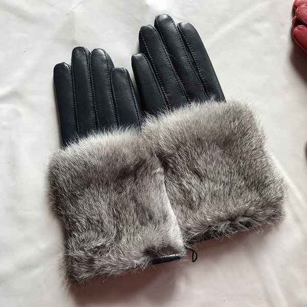 women' autumn winter thicken warm fur genuine leather glove female natural leather slim riding driving glove r1257, Blue;gray
women' autumn winter thicken warm fur genuine leather glove female natural leather slim riding driving glove r1257, Blue;gray