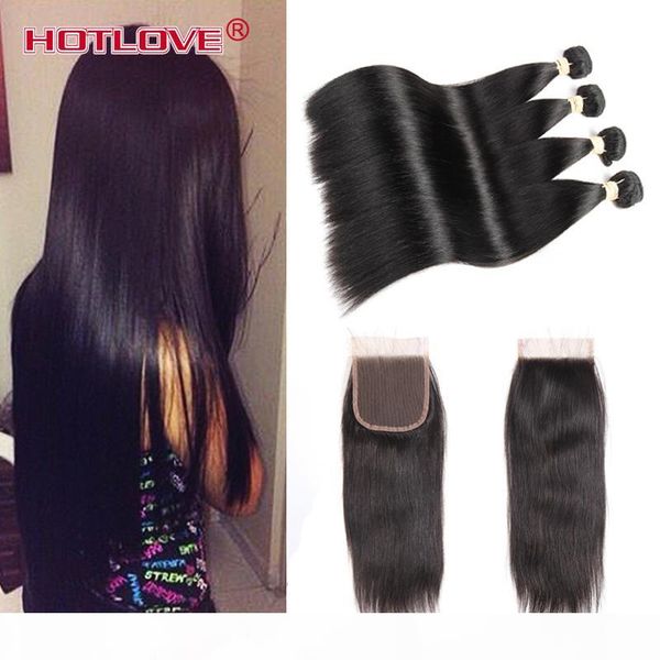 good 8a virgin hair 4 bundles peruvian straight hair weave with closure 100% unprocessed human straight 4 pcs hair with lace closure, Black;brown
good 8a virgin hair 4 bundles peruvian straight hair weave with closure 100% unprocessed human straight 4 pcs hair with lace closure, Black;brown
