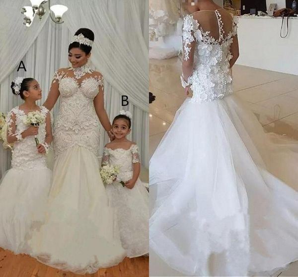 mermaid flower girls dresses 2021 long sleeves 3d floral appliques lace kids first communion dress sweep train girl' pageant gowns al8, White;blue
mermaid flower girls dresses 2021 long sleeves 3d floral appliques lace kids first communion dress sweep train girl' pageant gowns al8, White;blue