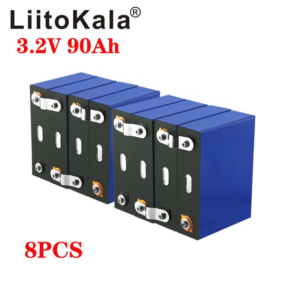 8шт liitokala 3.2v 90ah lifepo4 призматических клеток жизненный цикл 3000 раз 3c разрядка для 12v caravan электрический автомобиль гольф
8шт liitokala 3.2v 90ah lifepo4 призматических клеток жизненный цикл 3000 раз 3c разрядка для 12v caravan электрический автомобиль гольф