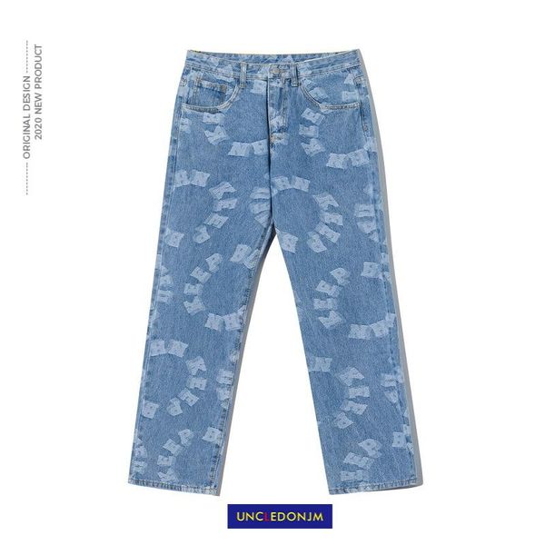 men's jeans uncledonjm 20aw retro bf harajuku fashion brand hip-hop cool street pants biker designer an-e069, Blue
men's jeans uncledonjm 20aw retro bf harajuku fashion brand hip-hop cool street pants biker designer an-e069, Blue