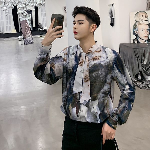 2021 new vintage printing spring designer embellished lace loose long-sleeved shirt from popular men's . sxd7, Black
2021 new vintage printing spring designer embellished lace loose long-sleeved shirt from popular men's . sxd7, Black