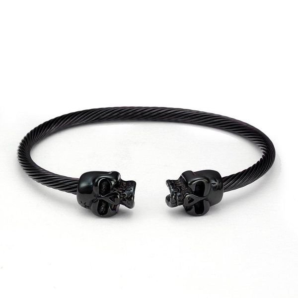 vintage black male braided stainless steel bangles men women jewelry open cuff charm skeleton bracelets
vintage black male braided stainless steel bangles men women jewelry open cuff charm skeleton bracelets