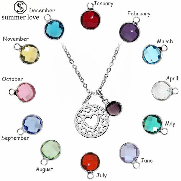 pendant necklaces korean fashion stainless steel hollow heart women crystal birthstone pendants jewelry packing with gifts box, Silver
pendant necklaces korean fashion stainless steel hollow heart women crystal birthstone pendants jewelry packing with gifts box, Silver