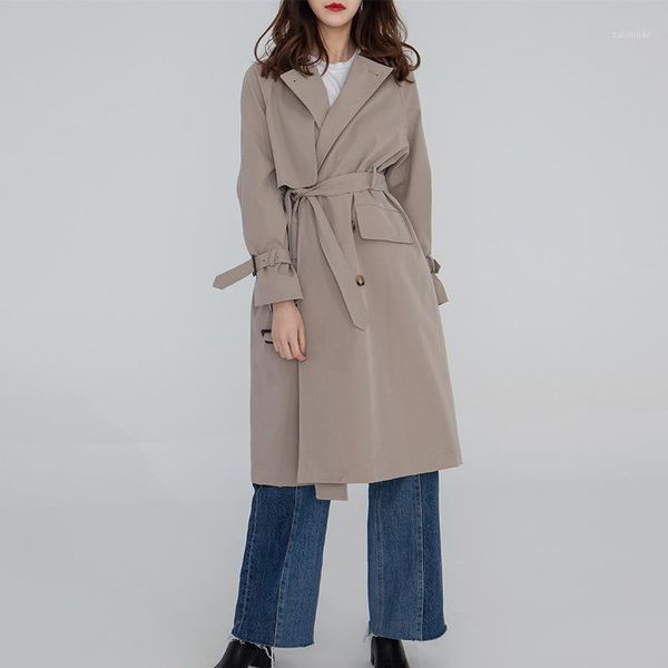 women fashion trench coat vintage sashes oversize khaki coats casual autumn windbreaker outerwear overcoat streetwear1, Tan;black
women fashion trench coat vintage sashes oversize khaki coats casual autumn windbreaker outerwear overcoat streetwear1, Tan;black