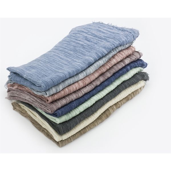 new japanese style winter cotton and linen solider color long women's scarves shawl fashion men scarf y201007, Blue;gray
new japanese style winter cotton and linen solider color long women's scarves shawl fashion men scarf y201007, Blue;gray
