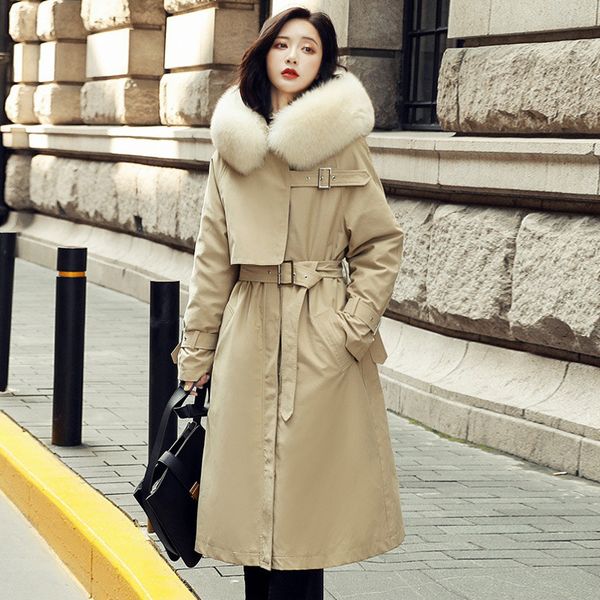 janveny natural fox fur collar hooded women's down jacket white duck down coat female parkas overcoat feather puffy outwear 200930, Black
janveny natural fox fur collar hooded women's down jacket white duck down coat female parkas overcoat feather puffy outwear 200930, Black