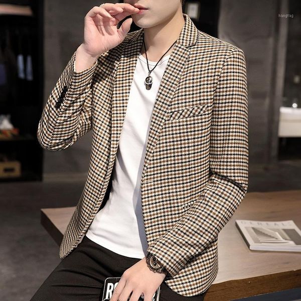 202jacket male autumn small plaid suit korean version of the trend spring new product houndstooth shirt slim handsome small suit1, White;black
202jacket male autumn small plaid suit korean version of the trend spring new product houndstooth shirt slim handsome small suit1, White;black