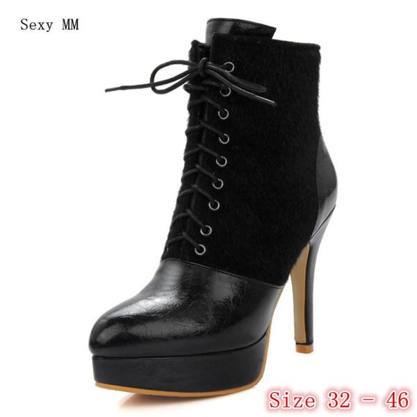 boots spring autumn high heels women ankle platform woman short heel shoes small plus size 32 33-40 41 42 43 44 45 46, Black
boots spring autumn high heels women ankle platform woman short heel shoes small plus size 32 33-40 41 42 43 44 45 46, Black
