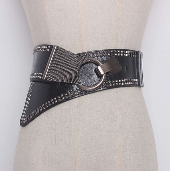 waist cover women's korean loose and tight decorative with skirt fashion rivet wide belt for women, Black;brown
waist cover women's korean loose and tight decorative with skirt fashion rivet wide belt for women, Black;brown