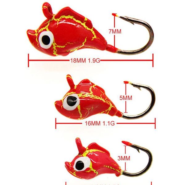 gobygo 18pcs/set 18mm/16mm/14mm ice fishing lure mini ice jig with box dolphin shape fishing metal bait hard sharp l jllgsg
gobygo 18pcs/set 18mm/16mm/14mm ice fishing lure mini ice jig with box dolphin shape fishing metal bait hard sharp l jllgsg