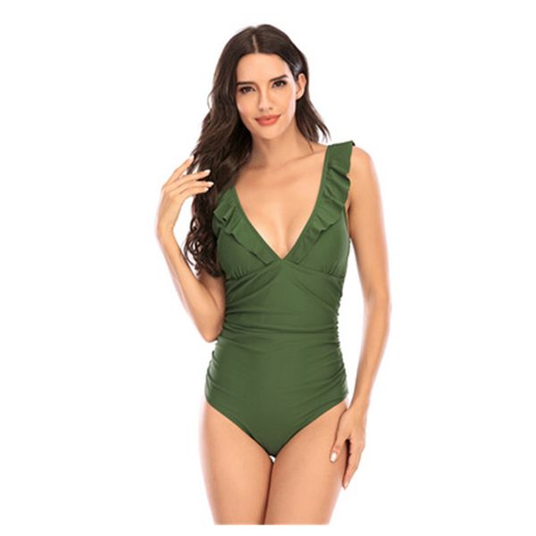 womens sold colors bikini swimwear fashion trend v-neck one-piece swimsuit female summer new sling back cover belly beach bikini, White;black
womens sold colors bikini swimwear fashion trend v-neck one-piece swimsuit female summer new sling back cover belly beach bikini, White;black