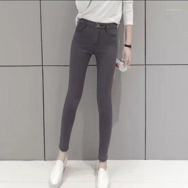 women's jeans fashion trendy gray high waist thick stretchy slim ankle-length pencil pants for women1, Blue
women's jeans fashion trendy gray high waist thick stretchy slim ankle-length pencil pants for women1, Blue
