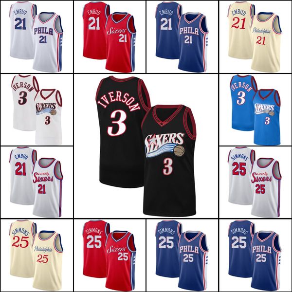philadelphia 76ers jersey basketball allen 3 iverson jersey joel 21 embiid uniform ben 25 simmons shirts, Black;red
philadelphia 76ers jersey basketball allen 3 iverson jersey joel 21 embiid uniform ben 25 simmons shirts, Black;red