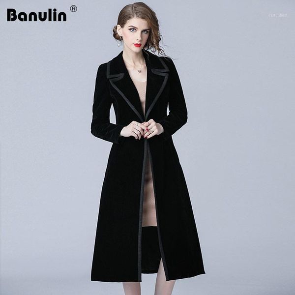 women's trench coats banulin 2021 winter runway designer women vintage notched collar wrap black velvet maxi coat thick warm long outwe, Tan;black
women's trench coats banulin 2021 winter runway designer women vintage notched collar wrap black velvet maxi coat thick warm long outwe, Tan;black