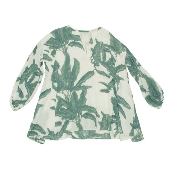 leaf print women's print round neck long sleeve loose flower streetwear ladies large top, White
leaf print women's print round neck long sleeve loose flower streetwear ladies large top, White