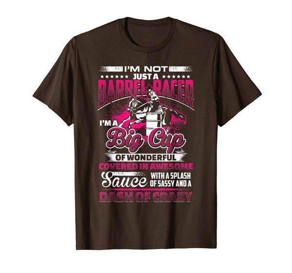 big cup of wonderful t-shirt - barrel racer rodeo shirt, White;black 
big cup of wonderful t-shirt - barrel racer rodeo shirt, White;black