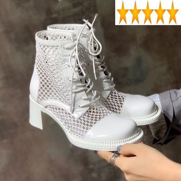 hollow summer women fashion mesh out boots lace up ladies patchwork genuine leather block high heels sandals1, Black
hollow summer women fashion mesh out boots lace up ladies patchwork genuine leather block high heels sandals1, Black