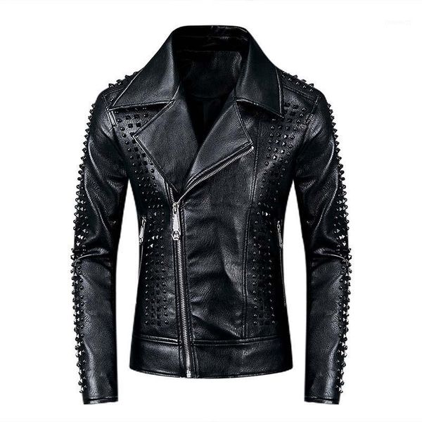 kiovno men punk style leather jackets with rivets motorcycle pu faux leather jackets outwear for male black1, Black
kiovno men punk style leather jackets with rivets motorcycle pu faux leather jackets outwear for male black1, Black