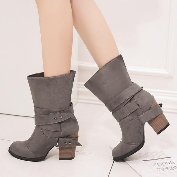 boots fashion mid-calf pu women basic round toe sewing solid vintage med square heel slip-on casual big size shoes, Black
boots fashion mid-calf pu women basic round toe sewing solid vintage med square heel slip-on casual big size shoes, Black