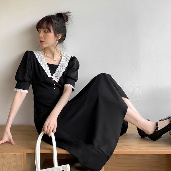 internet celebrity 2020 french waist-tight temperament hepburn style small black long skirt long dress slimming black short sleeve dress pbx, Black;gray
internet celebrity 2020 french waist-tight temperament hepburn style small black long skirt long dress slimming black short sleeve dress pbx, Black;gray