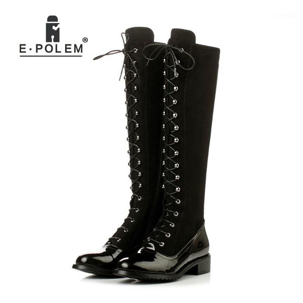 trendy female long boots punk lace-up knee-high boots for women genuine leather pointed toe motorcycle zipper1, Black
trendy female long boots punk lace-up knee-high boots for women genuine leather pointed toe motorcycle zipper1, Black