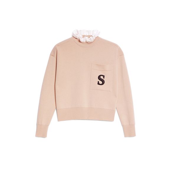 women sweater 2020 autumn and winter fashion woman s letter embroidery sweaters casual womens panelled ruffled knitted sweater size s-l, White;black
women sweater 2020 autumn and winter fashion woman s letter embroidery sweaters casual womens panelled ruffled knitted sweater size s-l, White;black