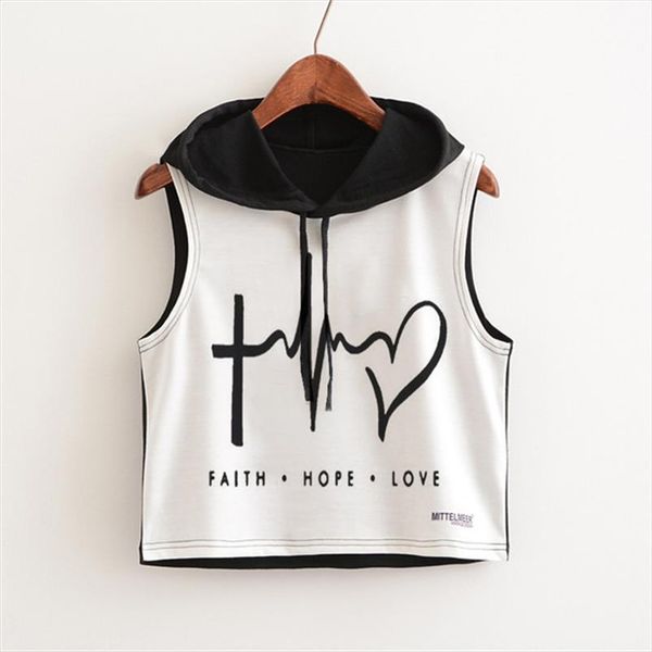 2020 new punk rock summer t shirt women black sleeveless cotton hoodie letter print loose crop ladies tees plus size, White
2020 new punk rock summer t shirt women black sleeveless cotton hoodie letter print loose crop ladies tees plus size, White