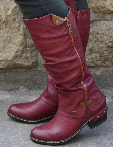 2020 women knee high boots low heels round toe autumn warm casual shoes woman chaussure zapatos mujer girls vintage pu booties1, Black
2020 women knee high boots low heels round toe autumn warm casual shoes woman chaussure zapatos mujer girls vintage pu booties1, Black
