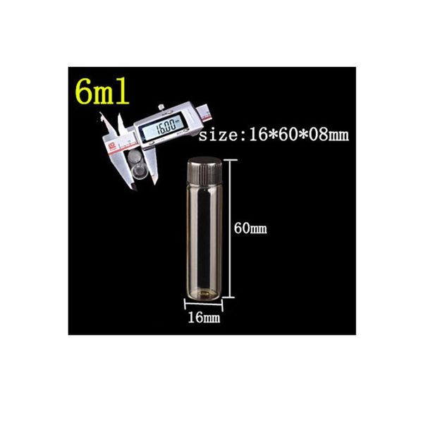 16*60*8mm 6ml glass bottles with plastic lid transparent empty glass gift bottles jars black cap 10 jllwqt
16*60*8mm 6ml glass bottles with plastic lid transparent empty glass gift bottles jars black cap 10 jllwqt