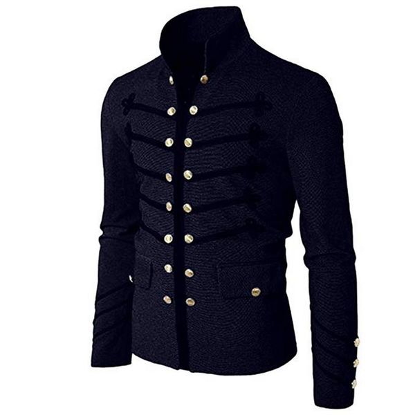 2020 vintage solid men gothic jacket стимпанк мундир rock фрок uniform мужской vintage punk metal coat outwear, Tan;black
2020 vintage solid men gothic jacket стимпанк мундир rock фрок uniform мужской vintage punk metal coat outwear, Tan;black