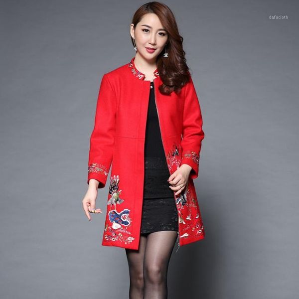 brand womens woolen coat long style new winter red black coat lady embroidery stitching chinese beautiful jacquard cloaks da3001
brand womens woolen coat long style new winter red black coat lady embroidery stitching chinese beautiful jacquard cloaks da3001