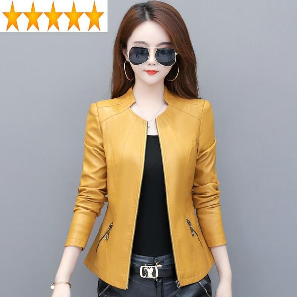 women's leather & faux women plus size jacket korean short pu coat spring autumn 5xl abrigo mujer 705 pph468, Black
women's leather & faux women plus size jacket korean short pu coat spring autumn 5xl abrigo mujer 705 pph468, Black