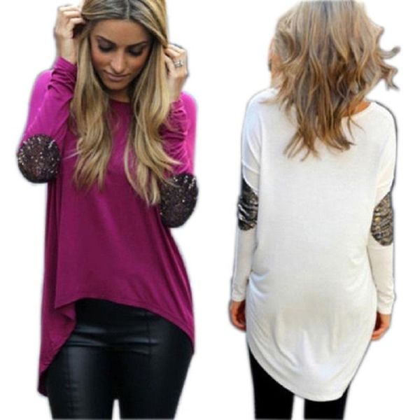 women's t-shirt fashion womens loose long sleeve a-line women 2021 autumn casual asymmetric t shirt punk, White
women's t-shirt fashion womens loose long sleeve a-line women 2021 autumn casual asymmetric t shirt punk, White