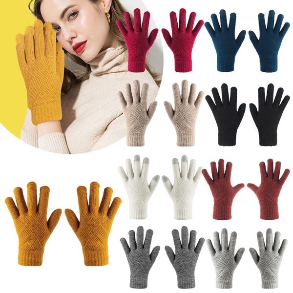 five fingers gloves female winter warm knitted full finger men solid woolen touch screen mittens women thick cycling driving, Blue;gray
five fingers gloves female winter warm knitted full finger men solid woolen touch screen mittens women thick cycling driving, Blue;gray