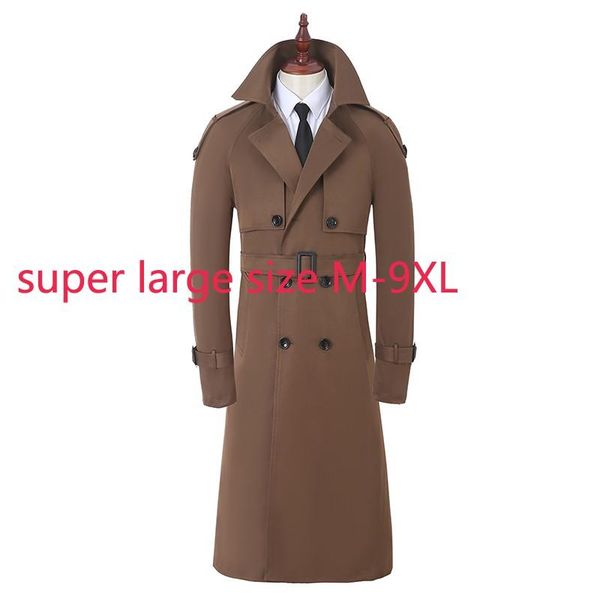 men's trench coats arrival suepr large windbreaker style fashion handsome spring autumn x-long casual double breasted thick plus size, Tan;black
men's trench coats arrival suepr large windbreaker style fashion handsome spring autumn x-long casual double breasted thick plus size, Tan;black