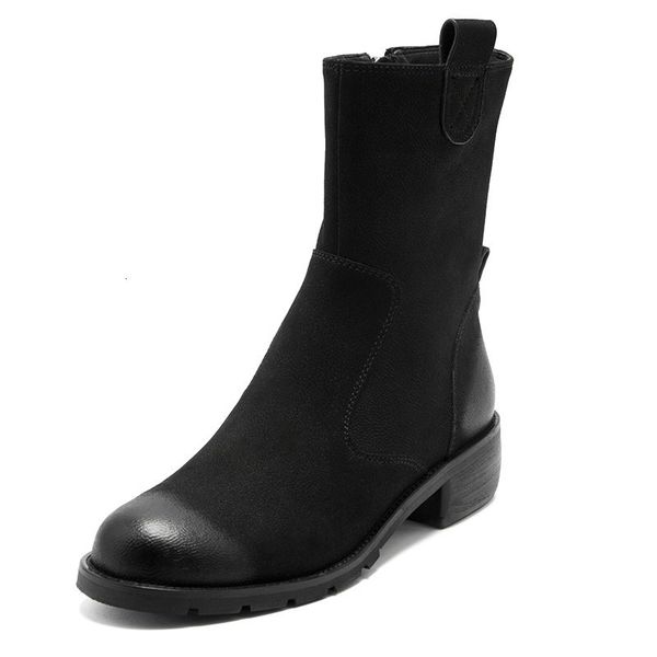 2021 concise side women's ankle boots winter new women fashion round toe high heels casual office shoes woman ddv5, Black
2021 concise side women's ankle boots winter new women fashion round toe high heels casual office shoes woman ddv5, Black