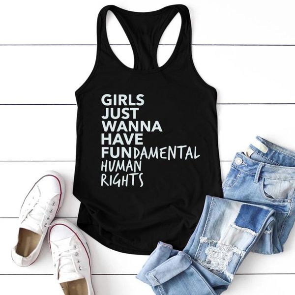 feminist feminism tank girls just wanna have fundamental human rights letter print sleeveless tank women summer, White
feminist feminism tank girls just wanna have fundamental human rights letter print sleeveless tank women summer, White