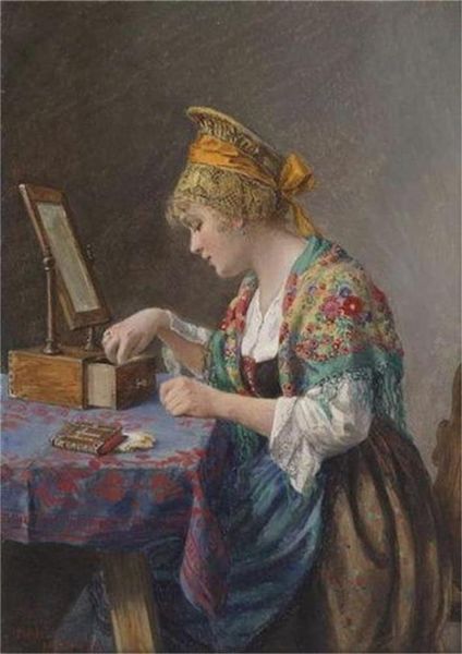female portrait young woman lady at her toilette home decor handpainted &hd print oil painting on canvas wall art canvas pictures 067
female portrait young woman lady at her toilette home decor handpainted &hd print oil painting on canvas wall art canvas pictures 067
