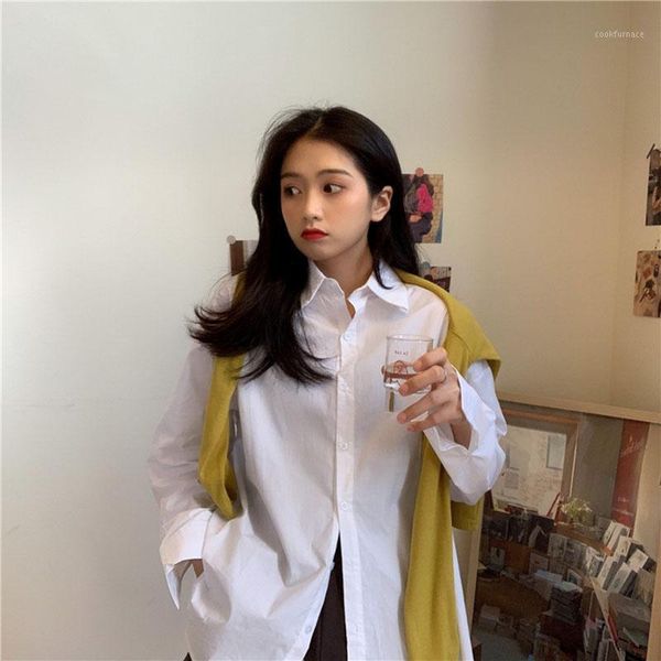 10 color shirts womens harajuku button bf blouse women 2020 loose korean fashion clothing simple ladies shirt1, White
10 color shirts womens harajuku button bf blouse women 2020 loose korean fashion clothing simple ladies shirt1, White