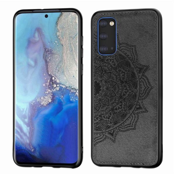 for galaxy s20 mandala embossed cloth cover pc tpu mobile phone case with magnetic function and hand strap 
for galaxy s20 mandala embossed cloth cover pc tpu mobile phone case with magnetic function and hand strap